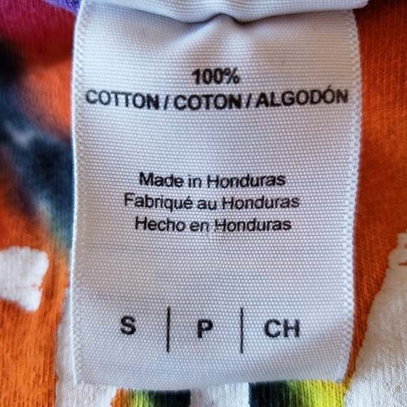 Gildan | Vibrant Tie Dye Hippie South Park 100% Cotton Long Sleeve Tee Women's S - Picture 7 of 7